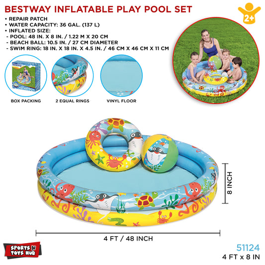 3 in 1 Bestway Play Pool Set - 51124