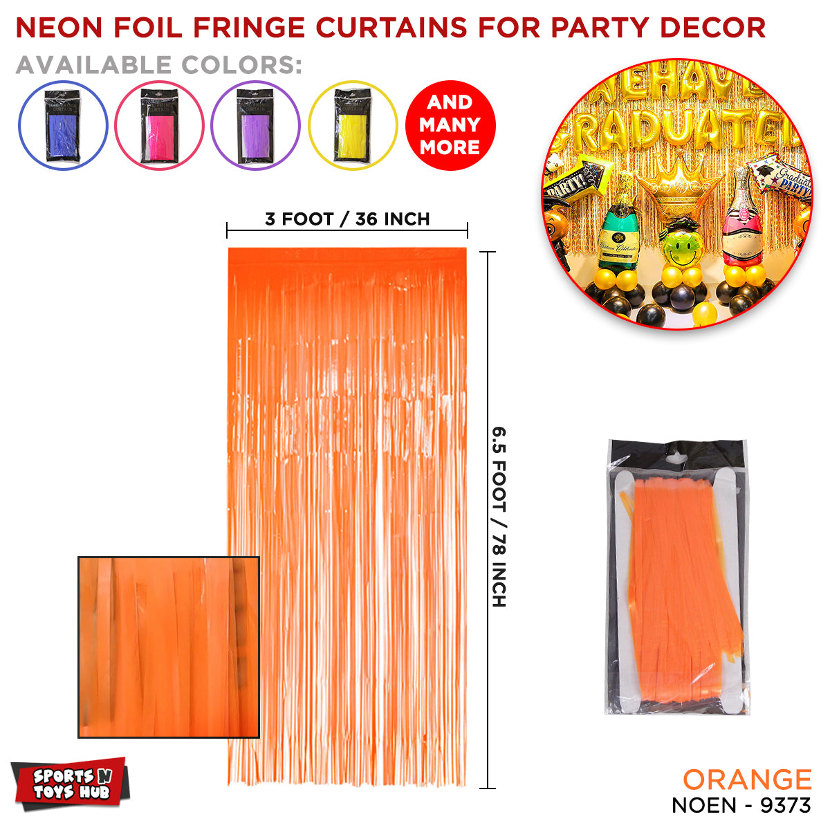Pastel Macaron Imported Tinsel Foil Fringe Curtains