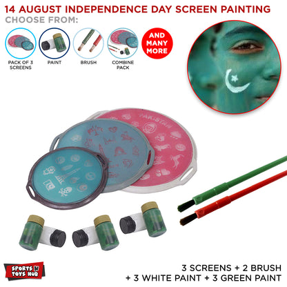 Screens Brushes & Poster Paints Combo Bundle - Pack Of 11