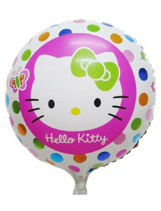 Hell0 Kitty Round Foil Balloon - Pack Of 2