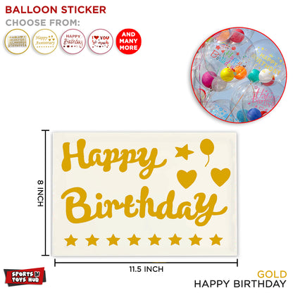 Happy Birthday Balloons Sticker Collection