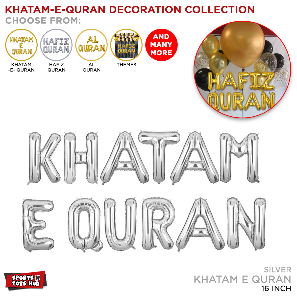 Khatam - e - Quran Foil Letter