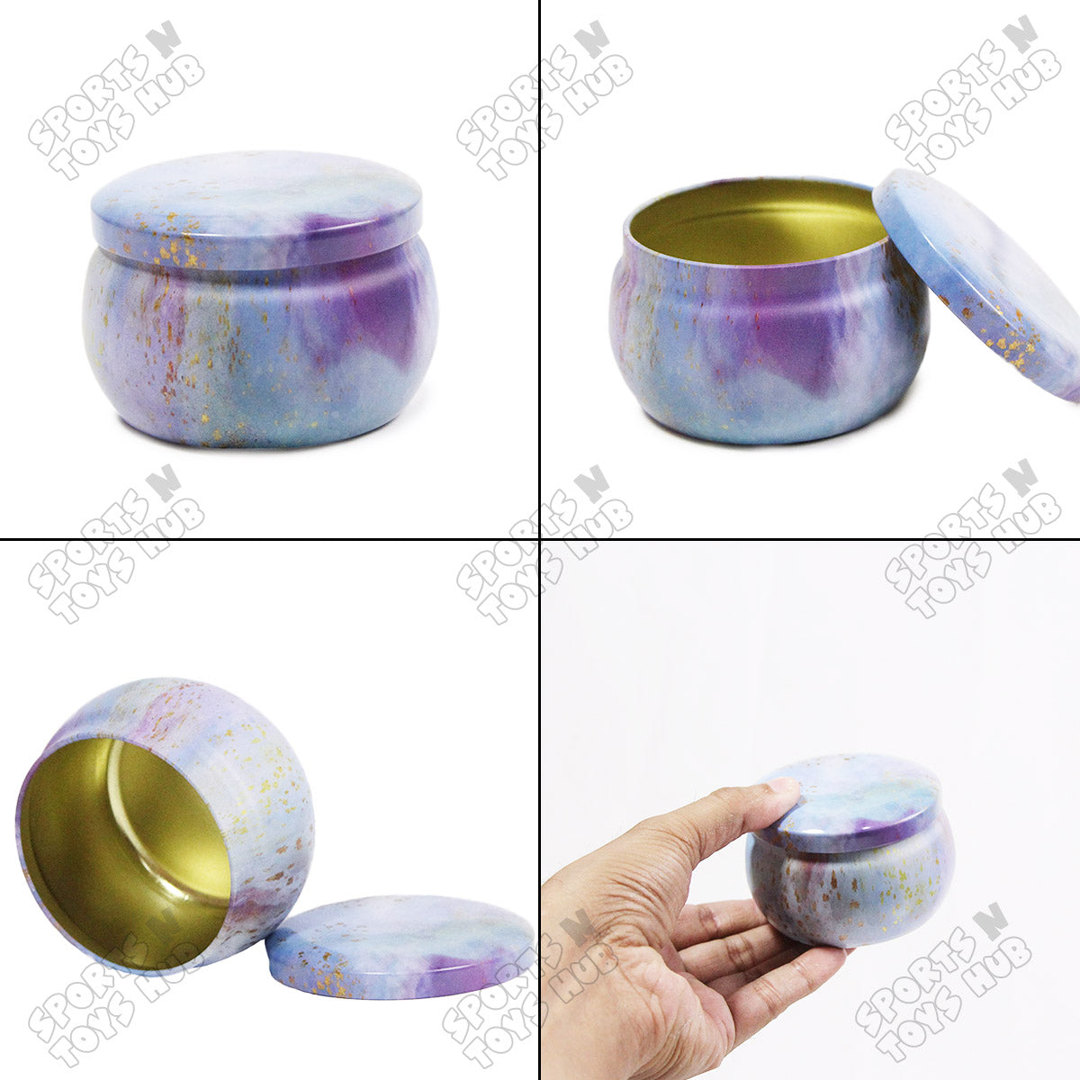 Tin Gradient Pattern Multipurpose Box