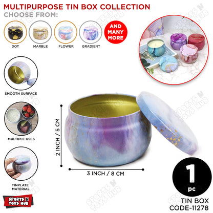 Tin Gradient Pattern Multipurpose Box