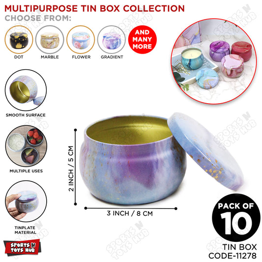 Tin Gradient Pattern Multipurpose Box