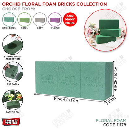 Orchid Floral Foam Bricks - 1 Pc