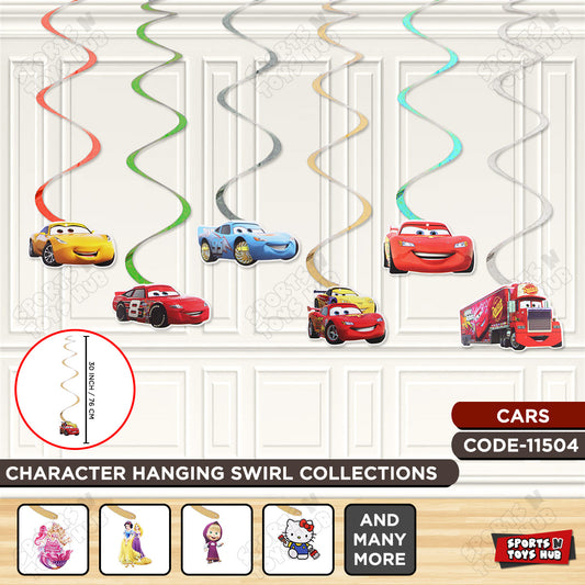Mcqueen Car Cartoons Characters Swirls