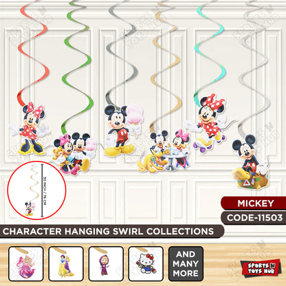 Mickey Mouse Cartoons Characters Swirls