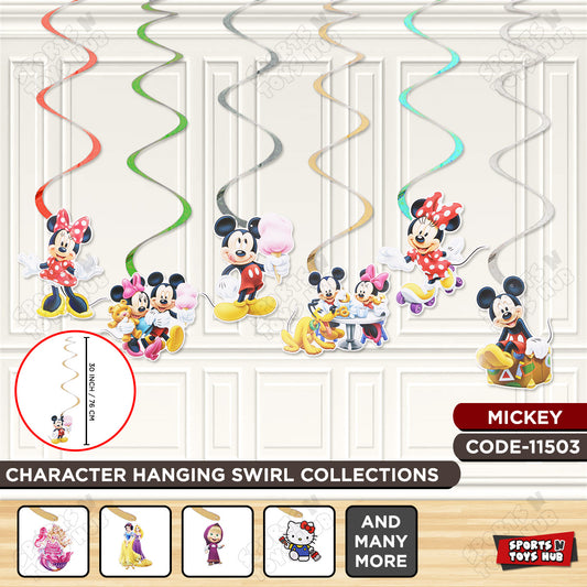 Mickey Mouse Cartoons Characters Swirls
