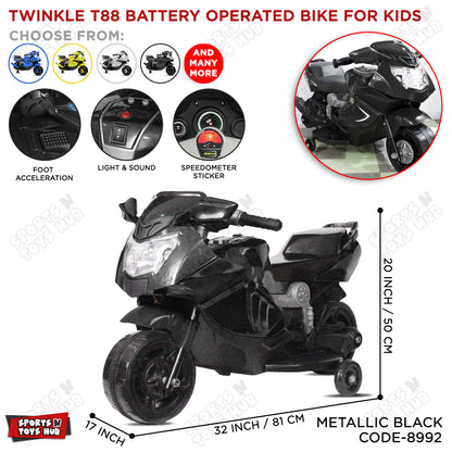 Twinkle T88 Battery Operated Electric Ride On Sport Bike For Kids