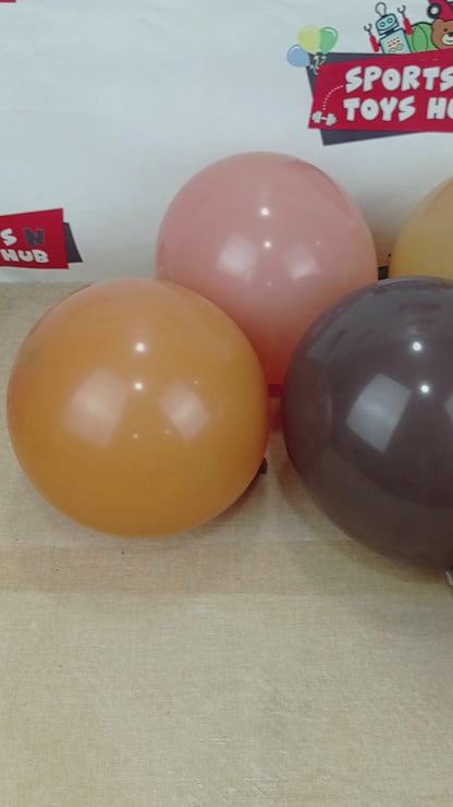 Baked Bean Latex Balloons Available In 9, 12, 18 & 36 Inch Sizes