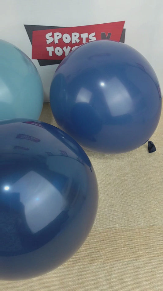 Denim Blue Latex Balloons Available In 12, 18 & 36 Inch Sizes