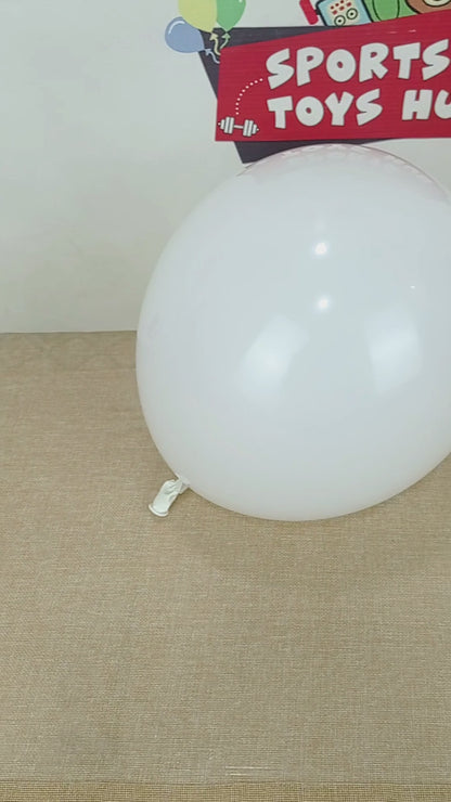 White Latex Solid Latex Balloons Available In 9, 12, 18 & 36 Inch Sizes