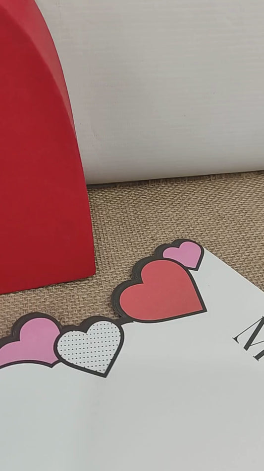 Heart Cutout Paper Bouquet Wrapping Sheets - Pack Of 10