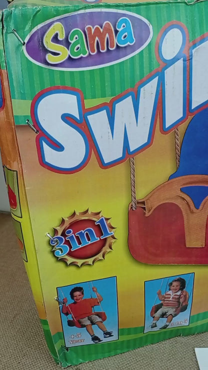 Baby Elephant Face Shape 3 IN 1 Swing Musical Chair Set