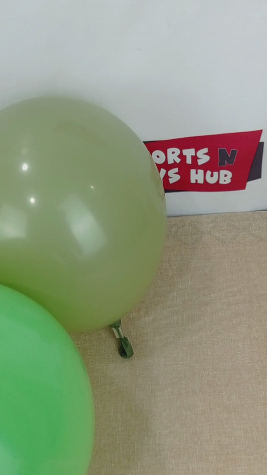 Dust Green Latex Macaron Balloons Available In 9, 12, 18 & 36 Inch Sizes