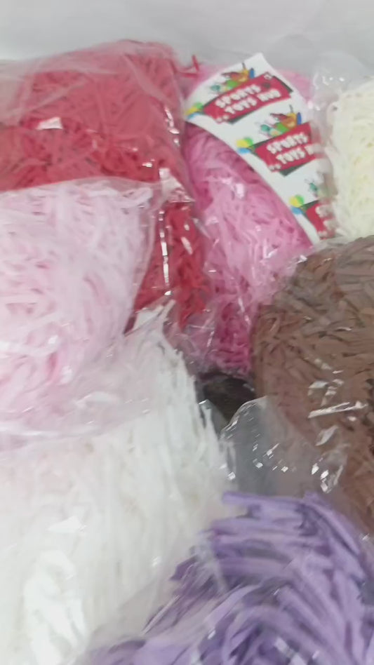 Imported Shredded Filler Paper Confetti 100 Grams Pack For Gift Bags, Boxes & Baskets