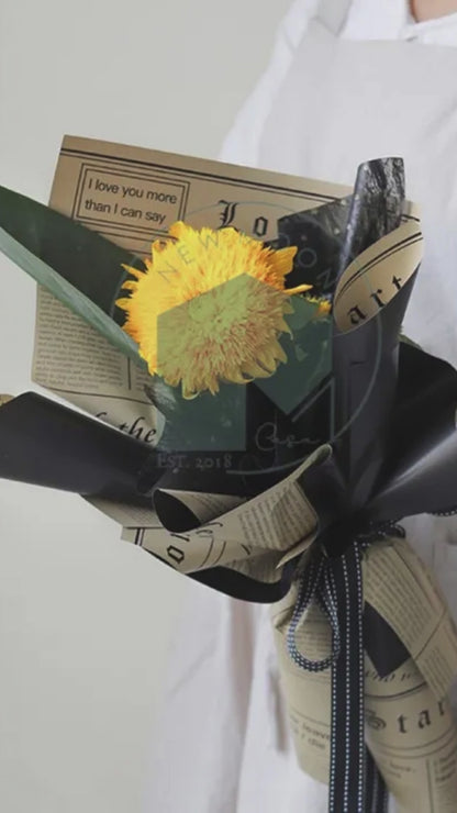 Double Sided News Paper Flower Bouquet Sheet, Floral Gifting Sheets, Wrapping Paper Collections