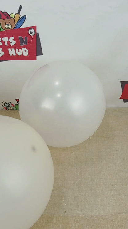 Sand White Latex Balloons Available In 9, 12, 18 & 36 Inch Sizes