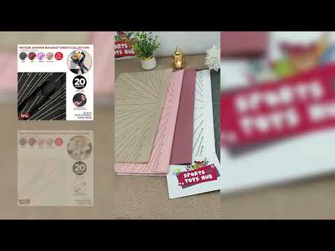 New Meteor Shower Linear Orbicular Pattern Translucent Floral Wrapping Sheets