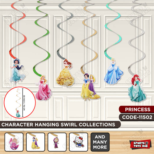 Princess Cartoons Characters Swirls