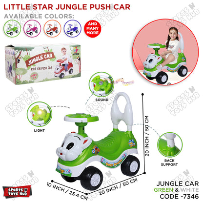 Little Star Jungle Cat Kids Push Car