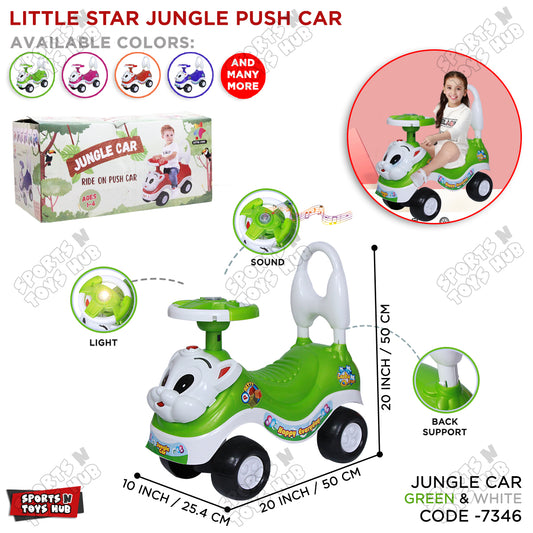 Little Star Jungle Cat Kids Push Car