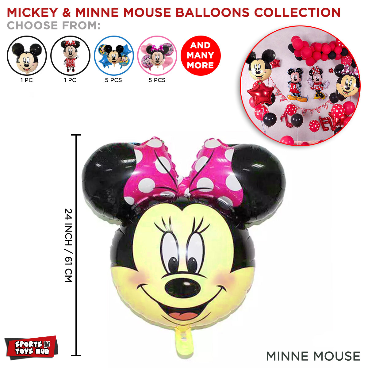 M-i-n-n-e Foil Balloon Collection