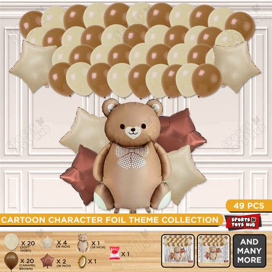 Teddy Bear Foil Balloon Set Theme Collection