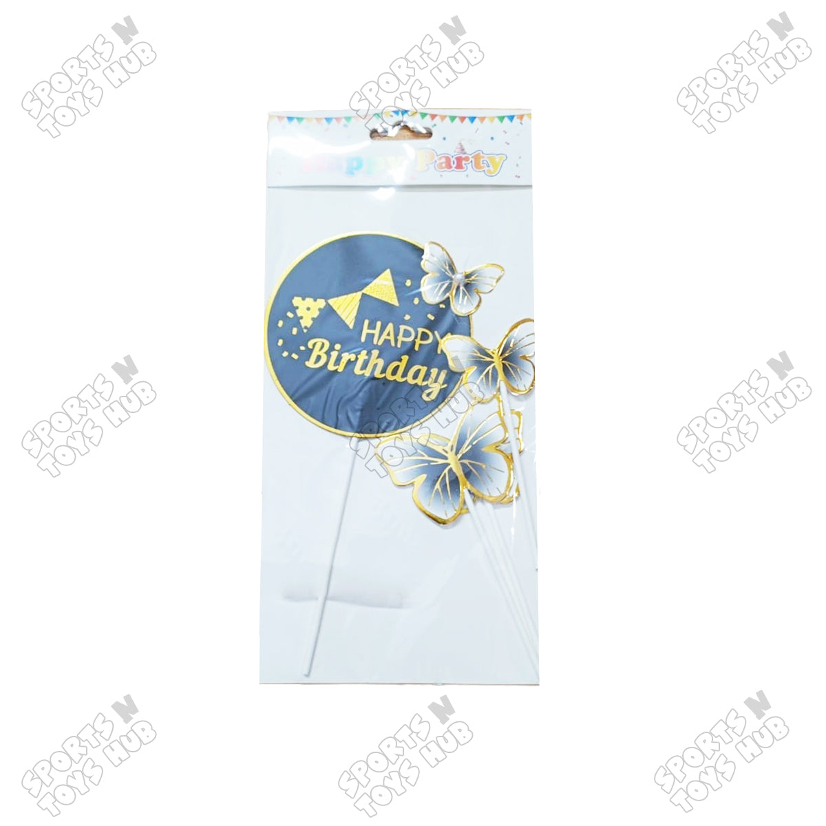 Happy Birthday Cardboard Cake Topper