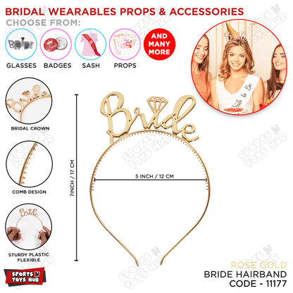 Bride Metallic Shinny Hairband Collection