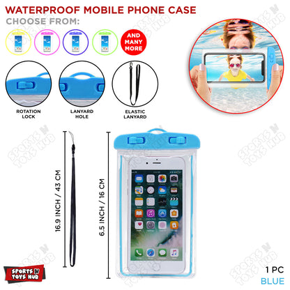 Underwater Waterproof Mobile Pouch – Touchscreen Dry Bag for Phones with Neck Strap